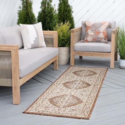 Alise Rugs Exo Coastal Oriental Indoor/Outdoor Area Rug