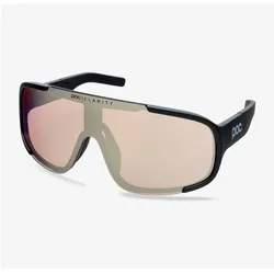 Poc, Unisex, Sportbrille, Aspire (Black, Uranium Black, Silver Mirror), Schwarz, Silber