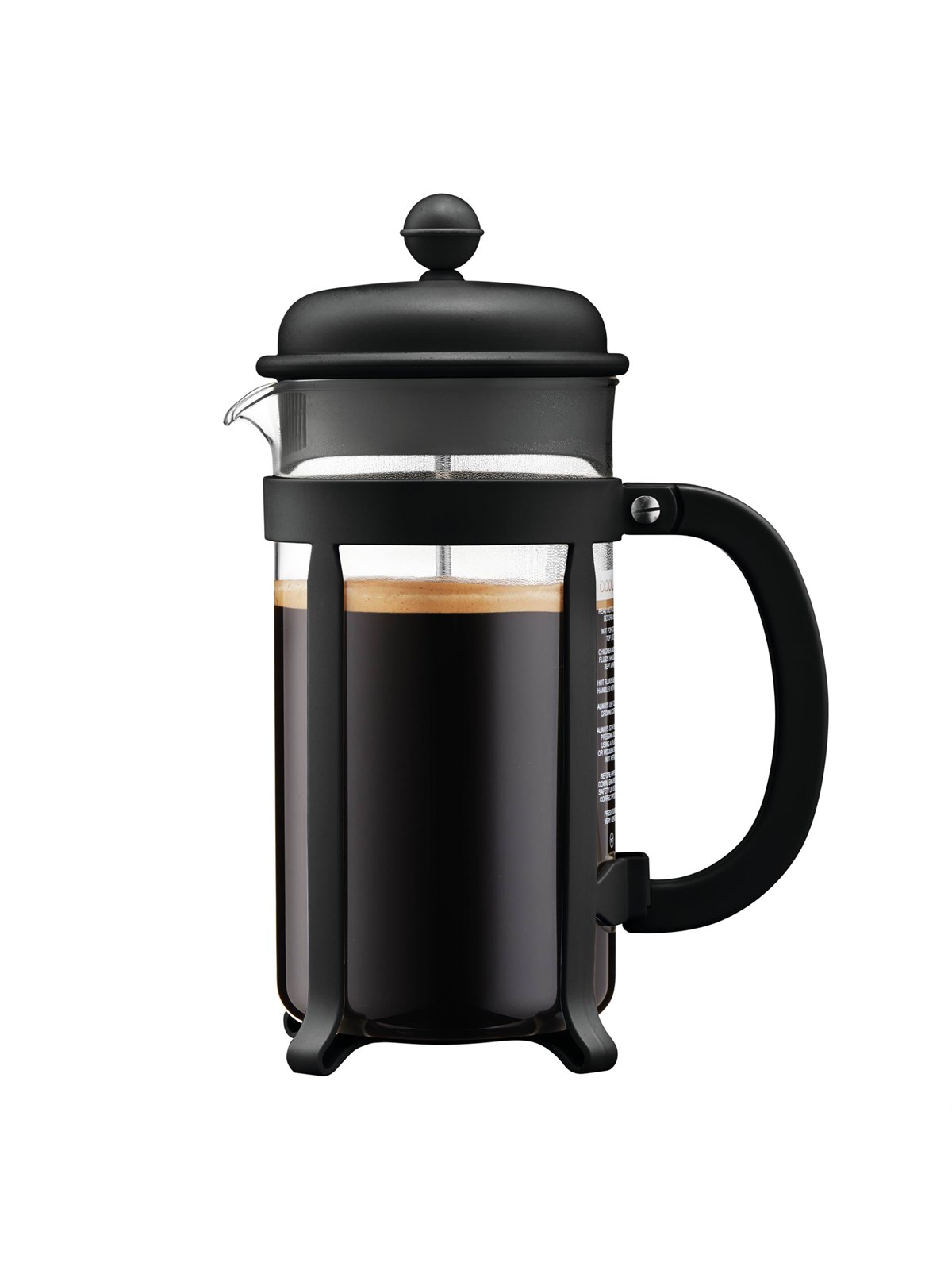 BODUM JAVA French Press 8 cup 1 L - Black