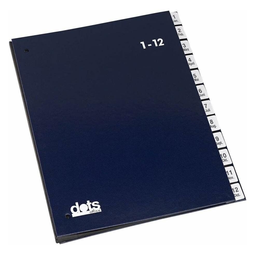 Dots PULTORDNER 1-12 BLAU (A4, 1x) (44198-02)