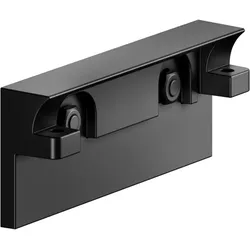 Keuco Reva Klebe-Set Nr. 8 04994370800 schwarz matt, mit Wandelement