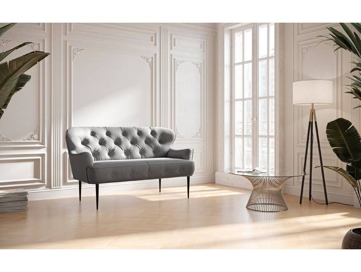 OTTO home 2-Sitzer Amber, mit Knopfheftung,in verschieden Stoffarten