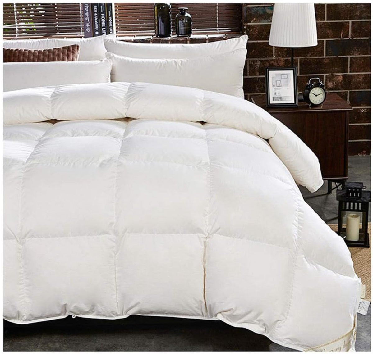 Verwarmd Dekbed Winter Quilt Wit 220 x 240 cm