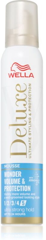 Wella Deluxe Wonder Volume & Protection mousse fixante pour le volume des cheveux 200 ml