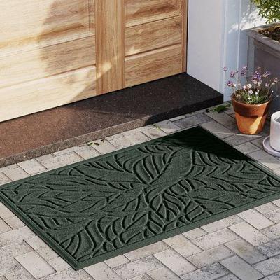 Bungalow Dba Matterly Tropical Leaves Doormat 35 x 23, 35 x 23, Dark Green