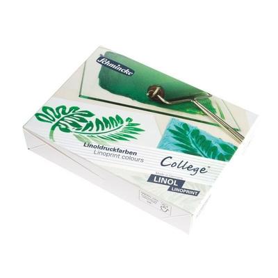 Schmincke College Linol Malkasten, Kartonset, 5 x 75 ml Primärfarben