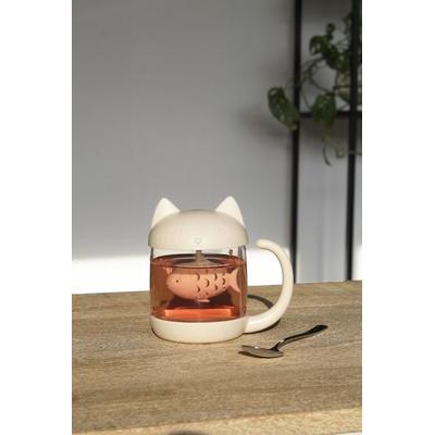 Tee Becher mit Tee-Ei Katze