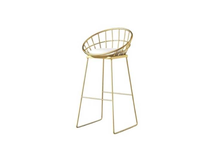 9bbhfJw4R Höhenhocker Goldene Barhocker aus Eisen, hohe, Freizeit