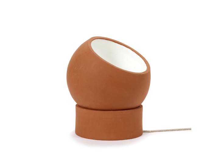 Serax - Lampe à poser Terra - Orange - Terracotta - Designer Lauren Van Driessche