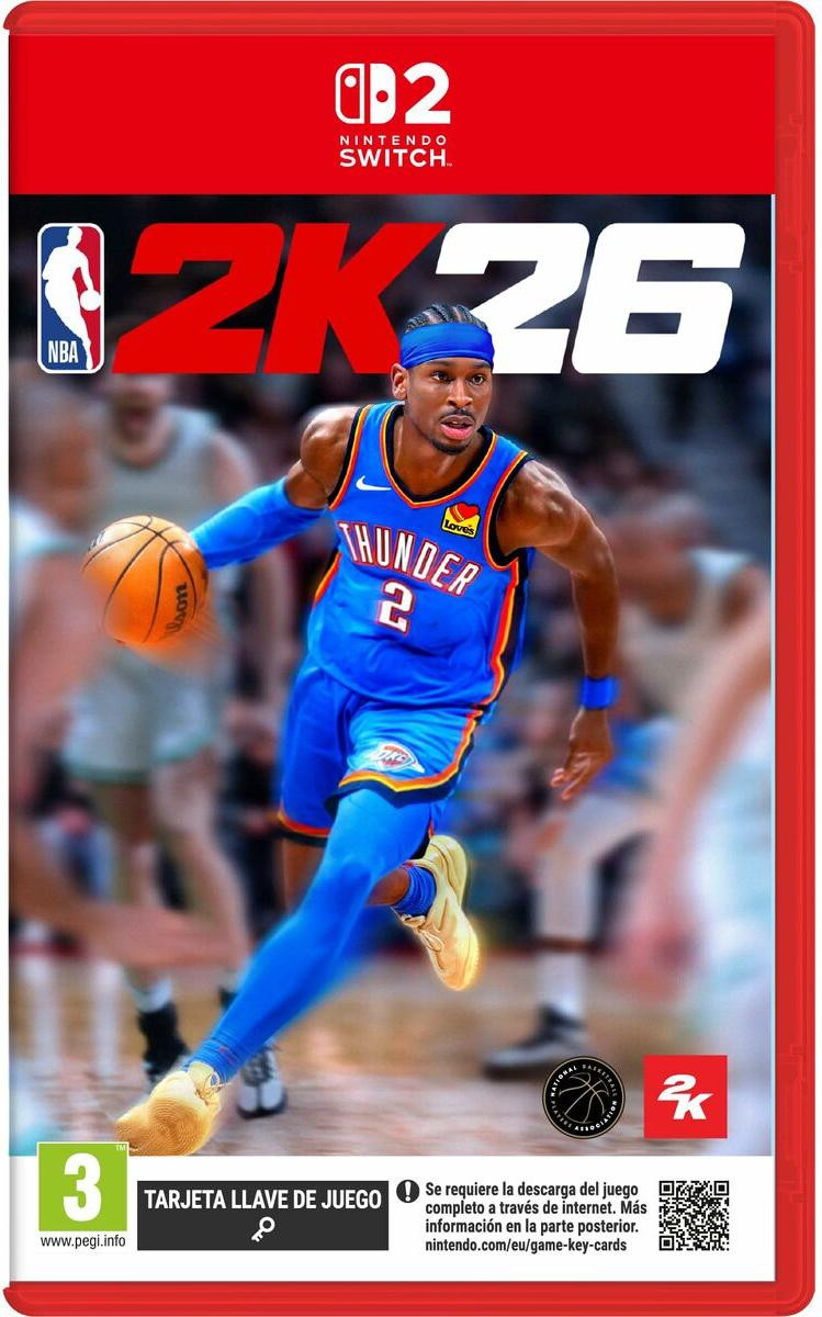 Nintendo Switch 2 NBA 2K26 Transparant PAL
