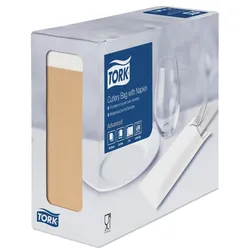 TORK Bestecktaschen, 6,0 x 19,5 cm, braun