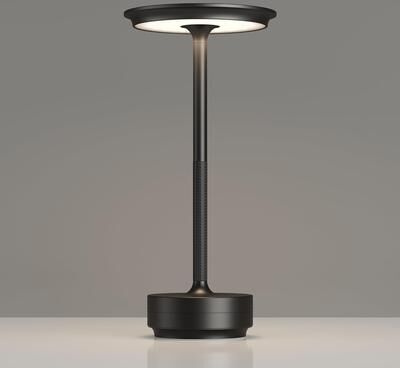 Uplifted Finds Wireless Touch Dimming LED Table Lamp Rechargeable Ambient Light For Home, Bar & Restaurant black