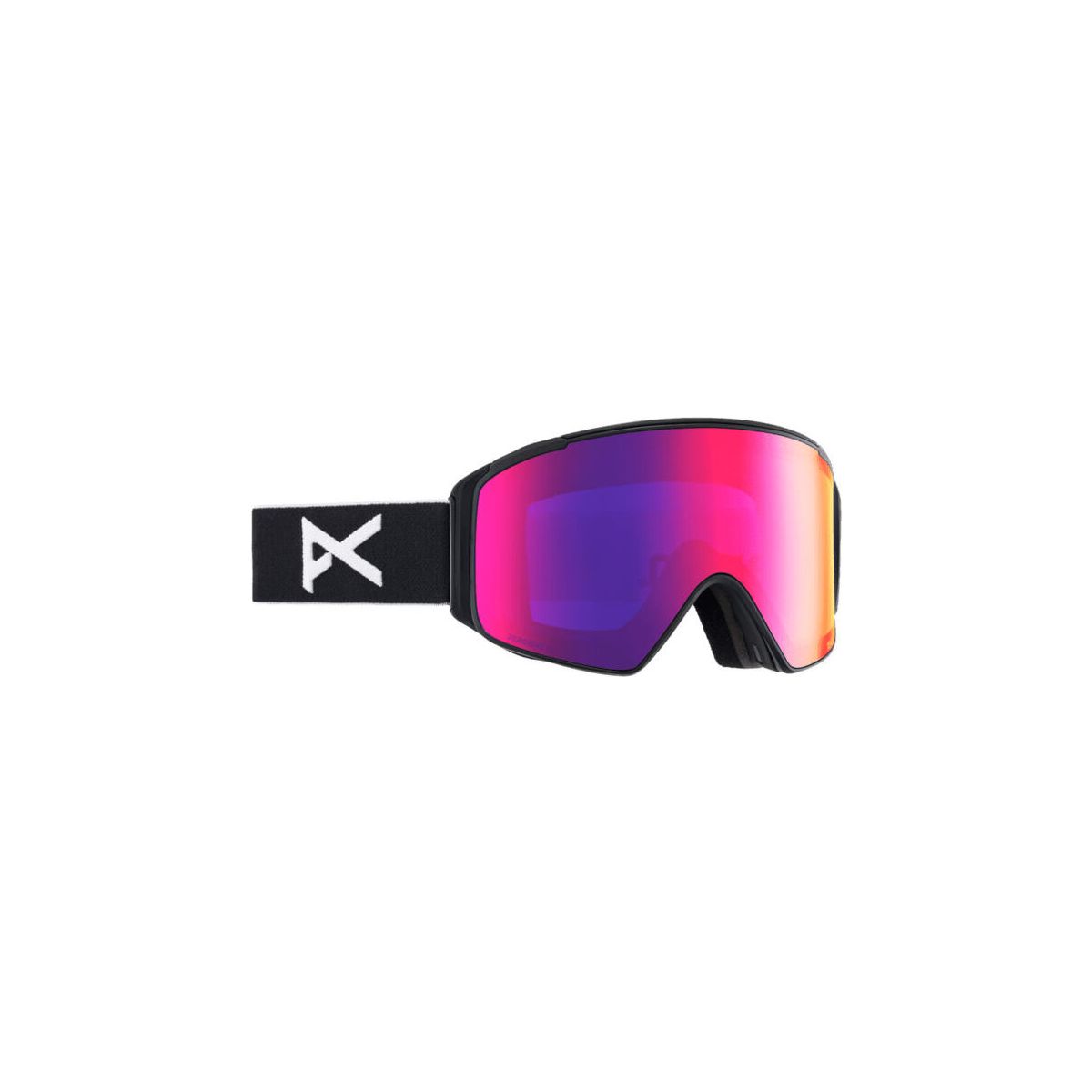 Anon M4 Goggles (cylindrical) + Bonus Lens + MFI Face Mask frame: black, lens: perceive sunny red (14% / s3), spare lens: perceive cloudy burst (59% / s1) (Z58) Regular NA 2035416-Z58-NA