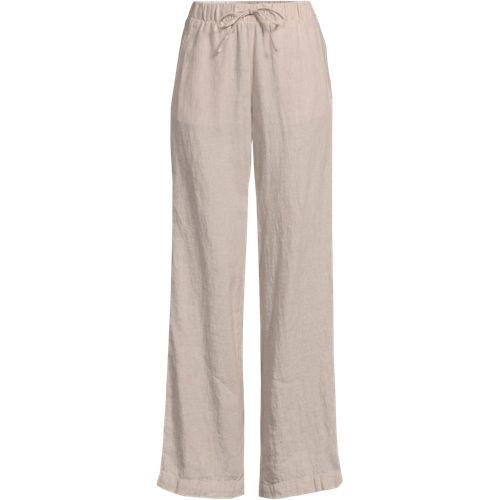 Weite Premium Reinleinen-Schlupfhose für Damen in Plus-Größe, Damen, size: plus, Elfenbein, Leinen, by Lands' End