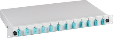 EFB-Elektronik Spleißbox SC 50/125µ OM3 ausziehbar 48 Pigtails abgesetzt/24 Kuppl