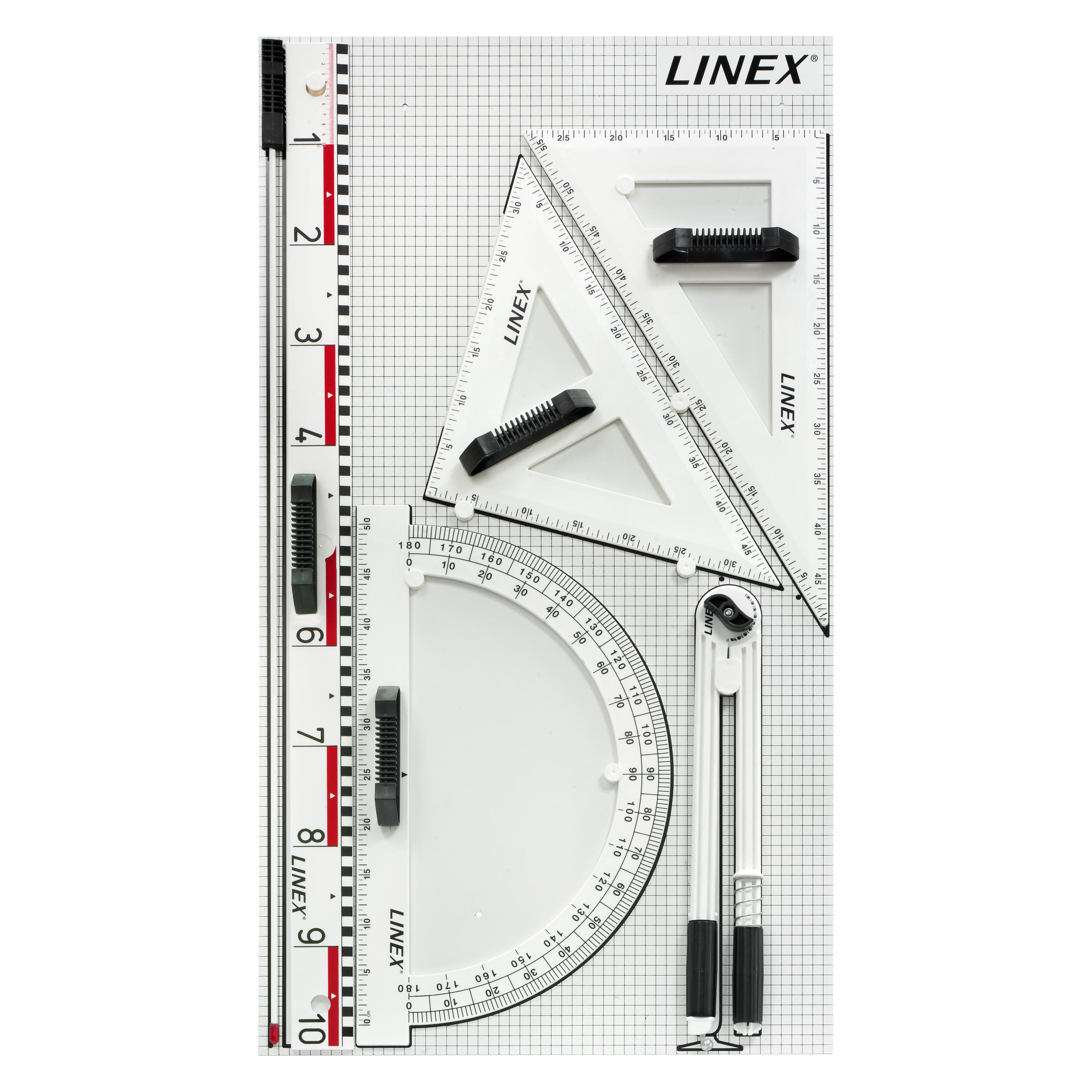 Linex Magnetische Zeichengeräte für den Tafelunterricht 6teilig (100 cm, Kunststoff) (400053497)