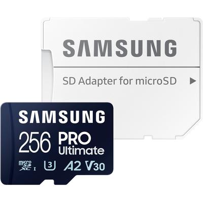 SAMSUNG Speicherkarte "Pro Ultimate", blau (blau 2), 256 GB, Speicherkarten