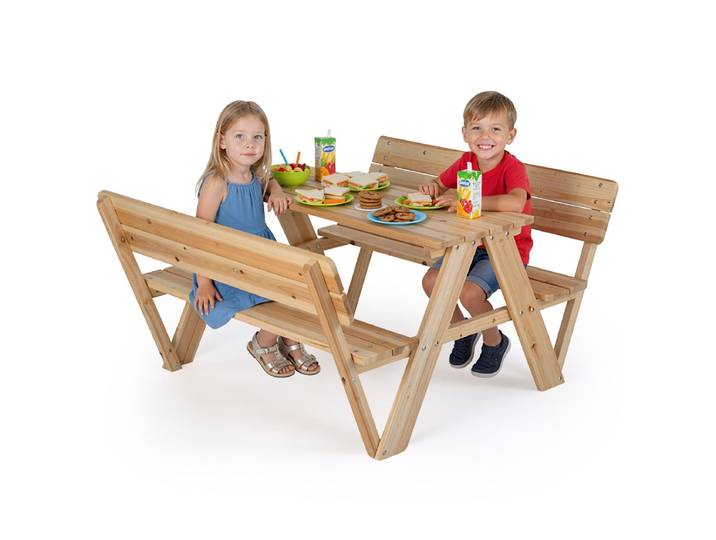 Kinderpicknicktafel Houten Peutertafel En Stoelenset Voor Buiten Kindermeubelset