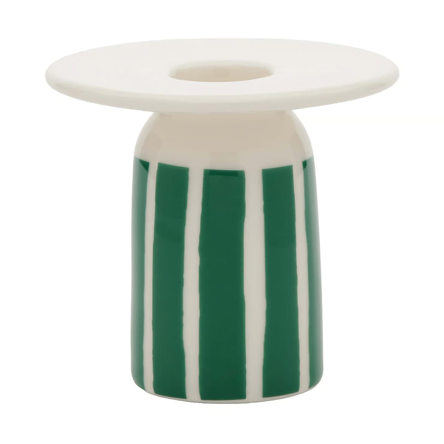 Marimekko Piccolo kandelaar White-groen, 8 cm