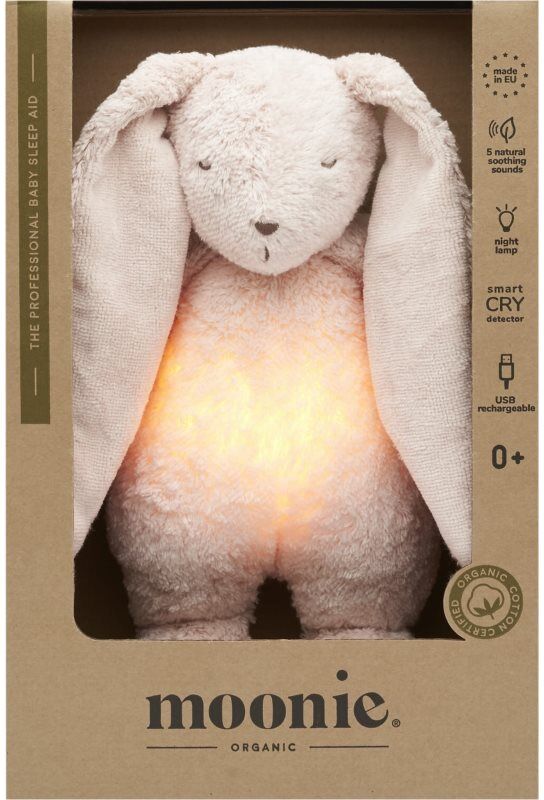 Moonie The Humming Friend 2.0 Organic Rose Schmusetuch mit Melodie 1 St.
