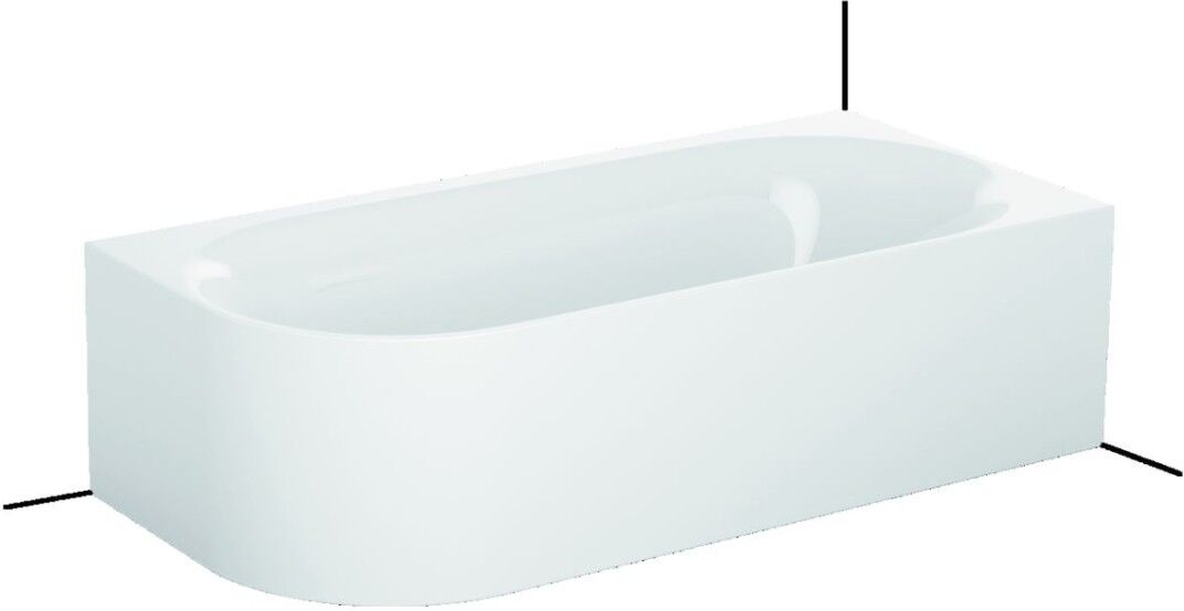 Bette Lux Oval V Silhouette 3436 CELVS, 185x85x45 cm freistehend Snow 440, 3436-440CELVS 3436-440CELVS