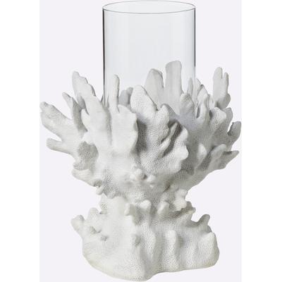 HEINE HOME Windlicht, weiß, B/H/T: 20cm x 28,5cm x 20cm, Kerzenhalter, Windlicht