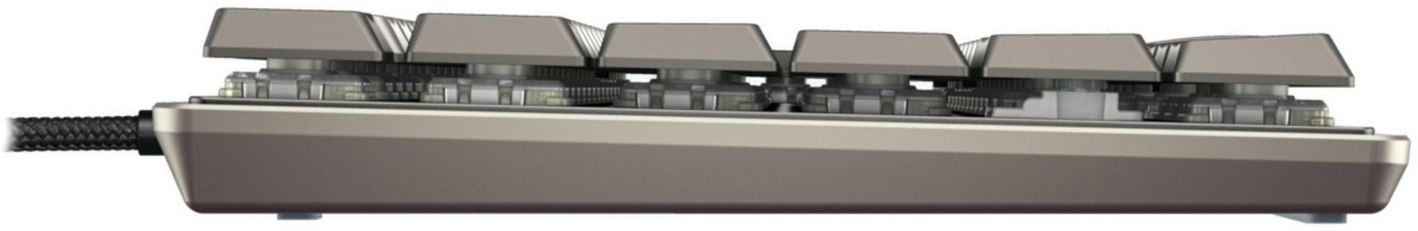 Cherry Key KC 500 Bedraad Mechanisch Toetsenbord MX LP 2.0 Ivory en Grey
