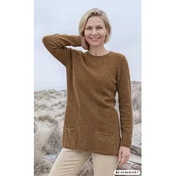 Merino-Mix-Pullover in Melange kupfer in Größe 44/46 von DW-Shop, Kupfer, 44/46