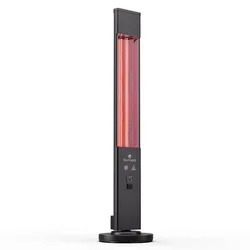 Heat Guru Plus 3000 In & Out Heizstrahler 3000W 3 Stufen Fernbedienung Schwarz 3000 Watt