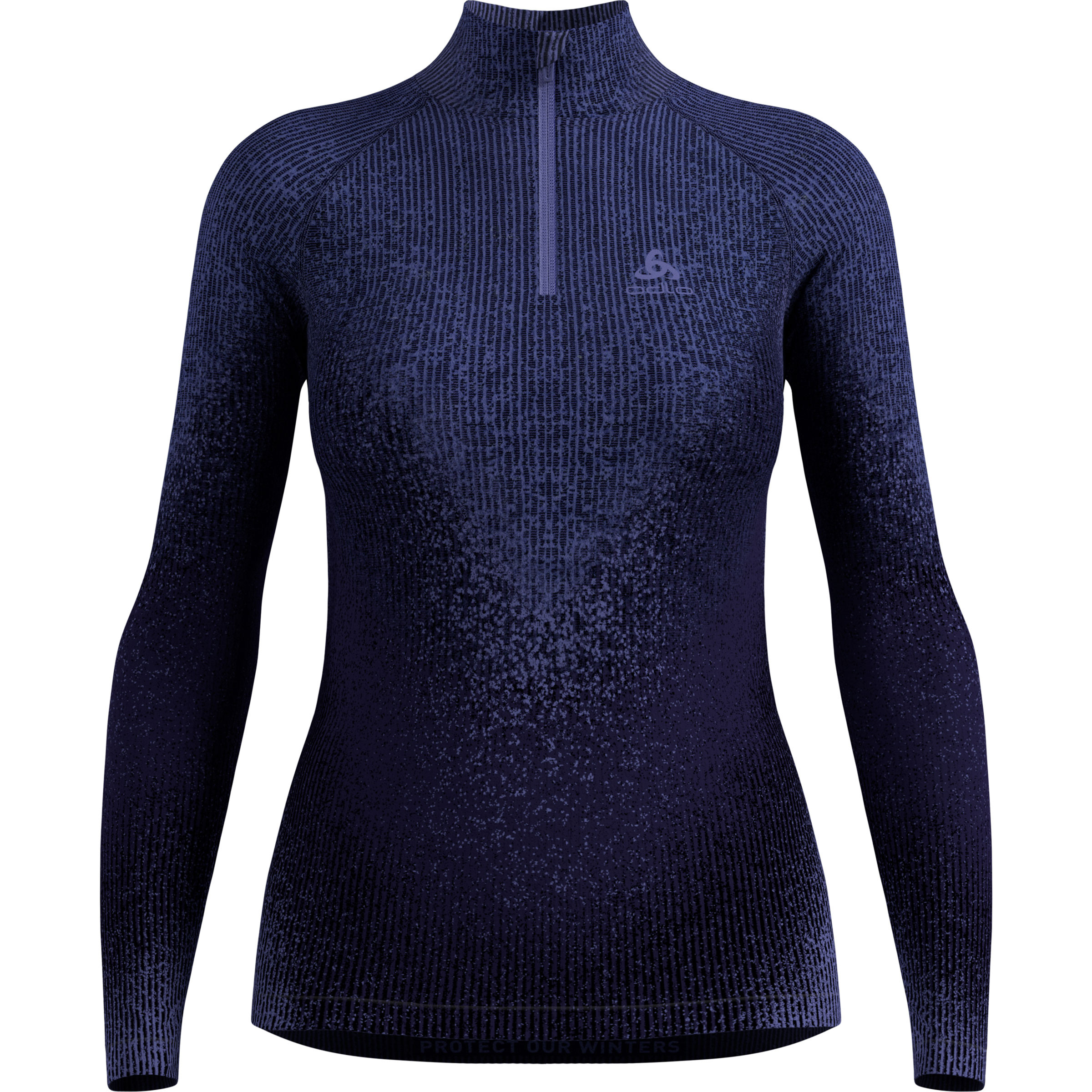 Odlo Blackcomb Half Zip Damen Langarm Unterhemden lila Größe L Elastisch