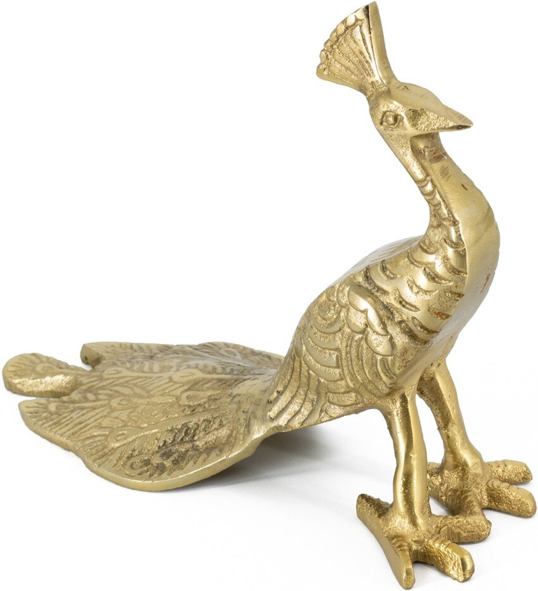 Decoratie pauw goud voor op tafel