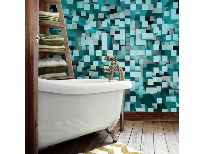 Papier peint 3D Squares 3 x 2cm