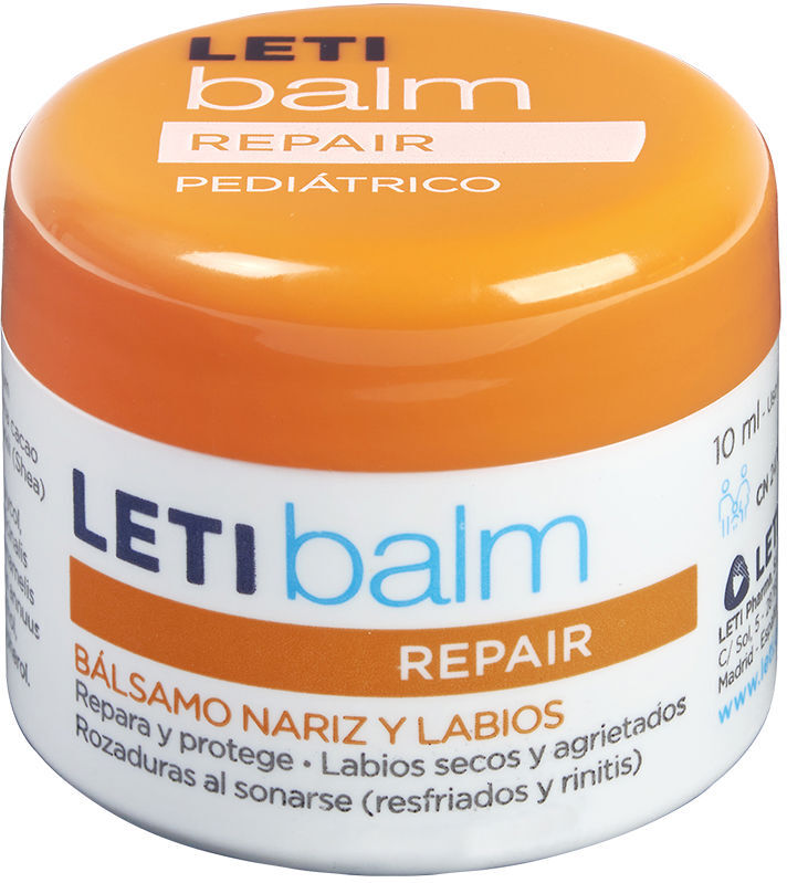 Leti Pharma Letibalm Repair pediátrico, bálsamo nariz y labios 10 ml