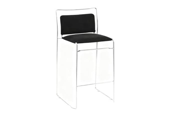 VNCdfhETs Barstuhl Vintage Barhocker Mit Rückenlehne Hoher Esszimmerstuhl Minimalistisch Barhocker(Black)