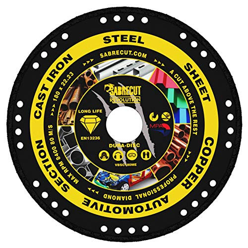 SabreCut VBSC180ME TCT cirkelzaagblad voor metaal, 180mm, 22.23mm