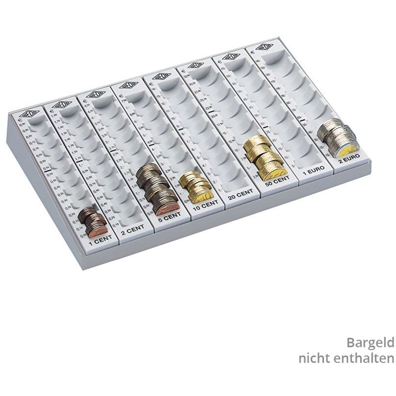 WEDO Zählbrett lichtgrau Metall-Gehäuse 160780037