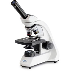 Kern Mikroskop OBT 102 Schulmikroskop, analog, mit Durchlicht, Revolverkopf, 3 Objektive, Kondensor, Vergrößerung 40-400x