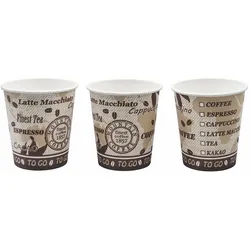 VEPATIM 80x Kaffeebecher Getränkebecher 'Coffee Mountain' 180 ml
