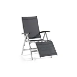 Sieger Bodega Relaxsessel Aluminium graphit, klappbar, verstellbar