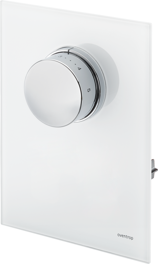 Oventrop Unibox couvercle 1022777 verre véritable blanc, avec thermostat