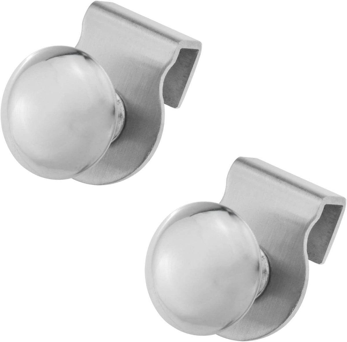 Glazen Deurknop Handvatten voor Douche en Meubels - 2 Stuks RVS
