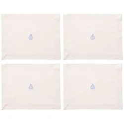 Benetton - 4er-Set Tischsets 45x35cm 180GSM aus Baumwolle Creme und Blau
