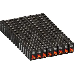 120x Absina Alkaline 6LR61 9V Block Batterie - passend für Gewerbe, Service & Rauchmelder