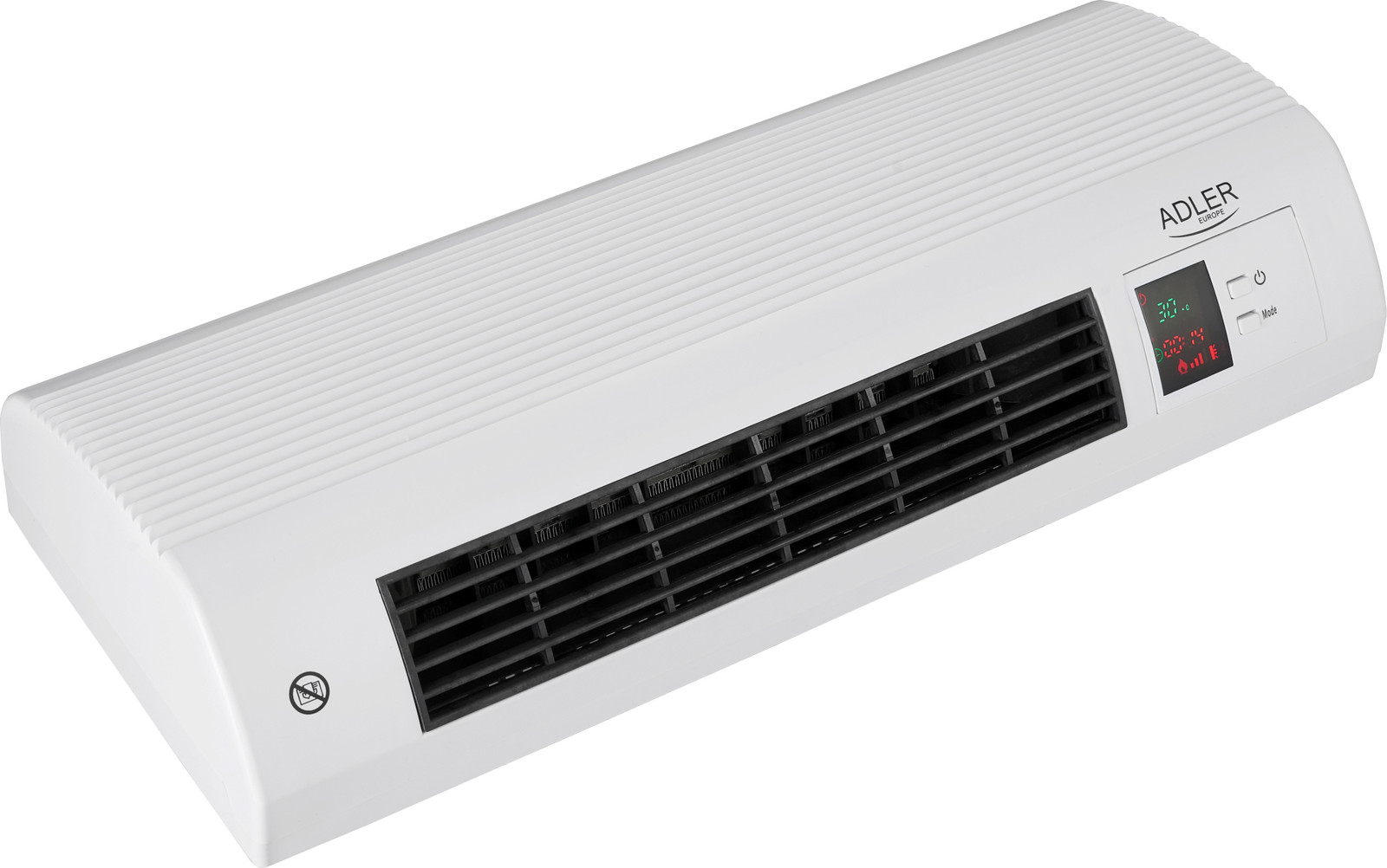 Adler AD 7714 Elektrische ruimteverwarmer met ventilator, 2200 W, zwart/wit