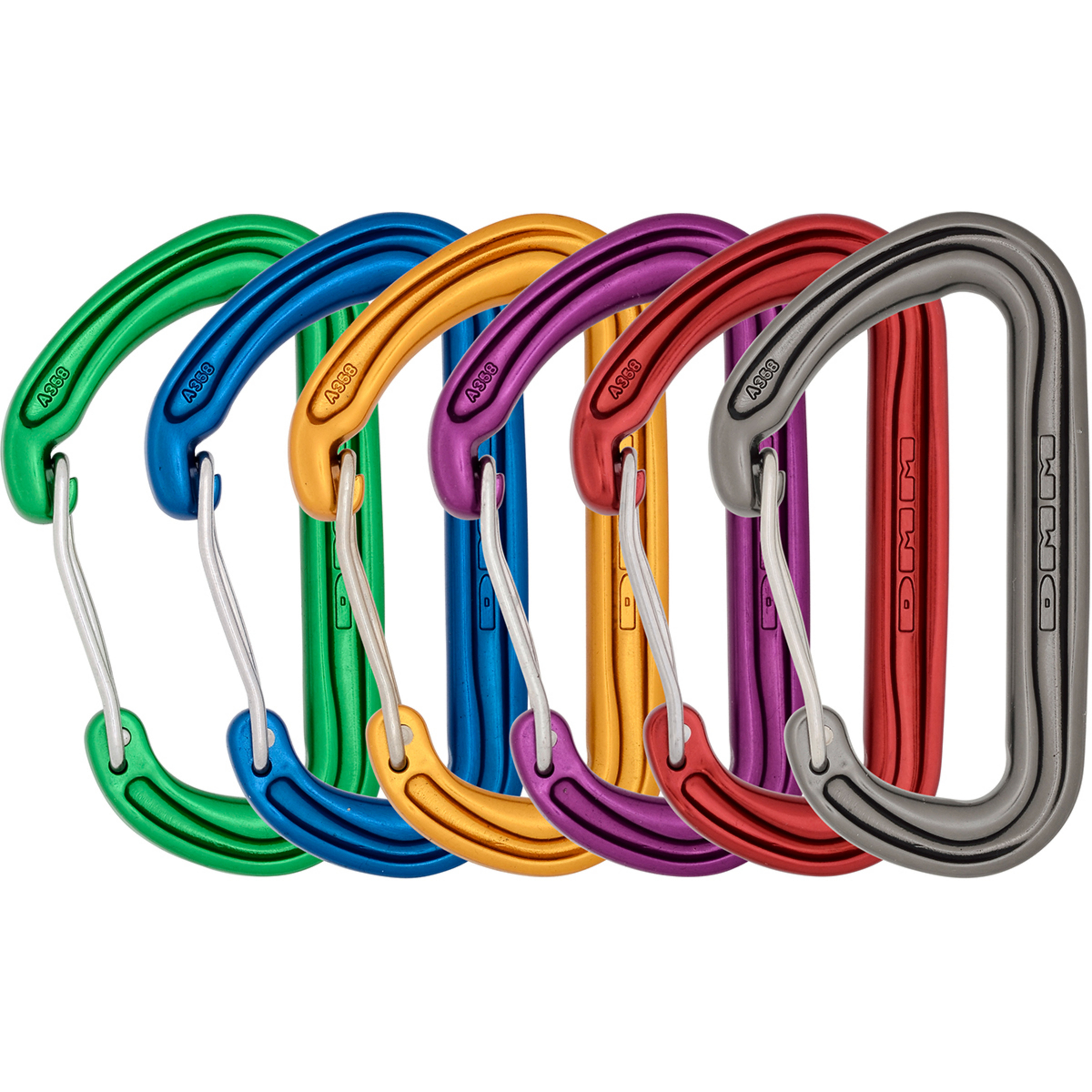 DMM Spectre Colour Karabiner 6er Pack Karabiner mehrfarbig Alpinklettern | Sportklettern