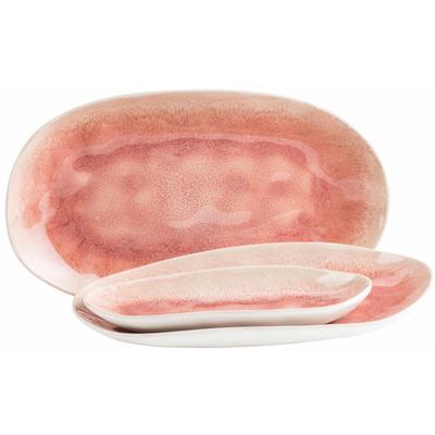 Servierplatte MÄSER "Frozen, Servierplatten-Set, Steinzeug", beere, Steinzeug, Servierplatten, Servierplatte