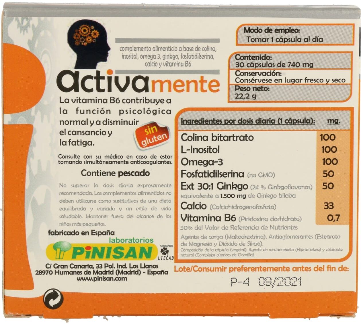 Pinisan Activamente 30 caps