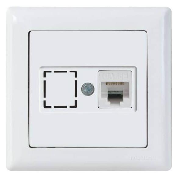 Mutlusan Daria Datenbuchse 1-fach CAT6 Internet Netzwerk Weiss (31529151)