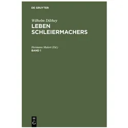 Wilhelm Dilthey: Leben Schleiermachers., Fachbücher