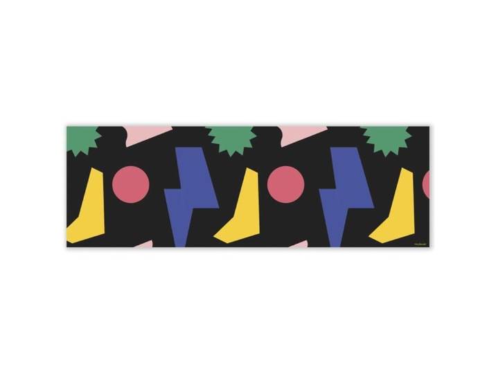 Mubusi Tapis Vinyle Miami 70x210 cm Couleur Noir - Tapis Chambre en Vinyle - Deco Maison
